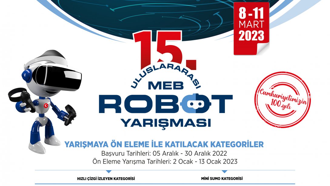 15. Uluslararası MEB Robot Yarışması Bursa'da..